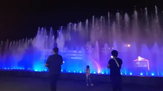 dancing Fountain in Tashkent. August 2018 Tанцующий Фонтан в Ташкенте. Август 2018 Года Part 1