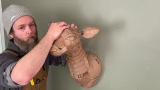 Cardboard Sculpture Tutorial, Faux Taxidermy