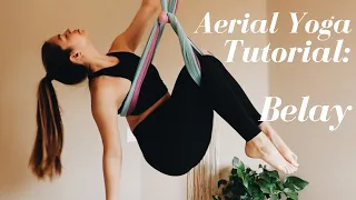 AERIAL YOGA HOW TO: BELAY POSE