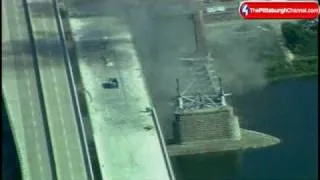 Raw Video: 2nd Demolition Brings Down Rest Of Allegheny River Turnpike Bridge