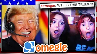 TRUMP AI TROLLS ON OMEGLE PRANK...