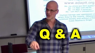 Gary Yourofsky - Q&A Session, Oakland Community College 2014