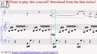 Gounod's Ave Maria piano and vocal sheet music - Video Score