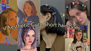 Effortless short hair tutorial !! Cute & aesthetic hairstyles✨