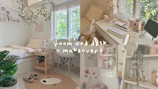 aesthetic room & desk makeover 2023 ♡🧸🪴pinterest inspired
