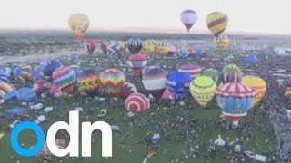 World's largest hot-air balloon festival gets underway in Albuquerque, USA