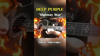 【ギター】ディープパープル / ハイウェイスター のギターソロをアコースティックギターで弾いてみた　#guitar #Shorts #deeppurple