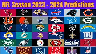 NFL 2023 - 2024 Season Predictions (2023 NFL Record Every Team's)
