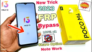 Poco M4 5G FRP Bypass | MIUI 13 | Poco M4 5G Google Account Lock Remove | Without Pc | 100% Ok |