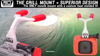 The Pro Standard Grill Mount - The best GoPro mouth mount ever.