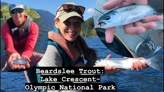 RARE Beardslee Trout! National Parks Fishing - Olympic National Park: Lake Crescent