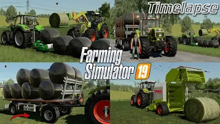 Big MONEY? 🤔💸 Making lots of SILAGE BALES with @The CamPeR! 🚜💨 | [FS19] - Timelapse #21 Hof Bergmann