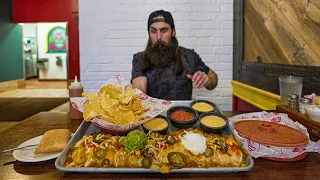 "I HAVEN'T SEEN ANYONE DO IT IN 3 YEARS!" | TED'S TEX MEX CHALLENGE | OKLAHOMA EP.4 | BeardMeatsFood