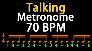 70BPM Talking Metronome （16th Note）