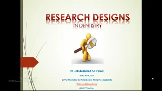Research Designs منهجية البحث/ تصميم الدراسة