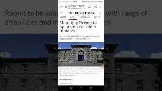 Prison in Ireland Dublin Mountjoy is getting an Expansion from 750 Prisoner population to 1,000