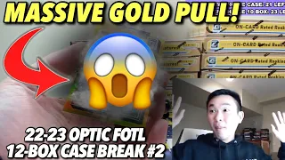 MONSTER GOLD PULL! 😱🔥 2022-23 Panini Donruss Optic Basketball FOTL 12-Box FULL CASE Break #2