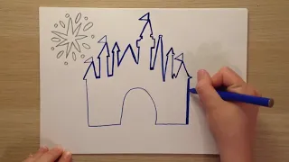 How to draw the Disney Castle ✏️