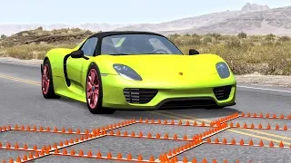 Massive Spike Strip Pileup Crashes #14 – BeamNG Drive | CrashBoomPunk