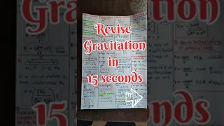 Gravitation class 11 one shot || Short notes revision|| NEET/JEE | NCERT