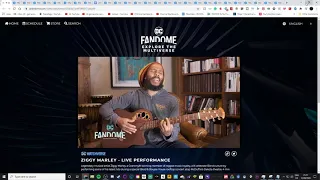 DC Fandome ziggy marley live show