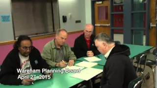 Wareham Planning Board Meeting 4-27-2015
