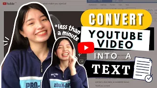 HOW TO CONVERT A YOUTUBE VIDEO INTO A TEXT? | Sheryl Gabay