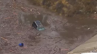 Dramatic rescues follow deadly California mudslides