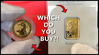 1/4 Ounce Gold Britannia Coin or 5G Gold Britannia Bar?