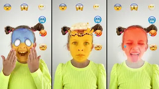 Funny Hot vs Cold | Cartoon Emoji Challenge #Shorts by Anna Kova