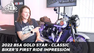2022 BSA Gold Star - classic biker gives us her first ride impression