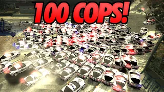 I Tried to Escape 100 Cops in NFS Most Wanted...