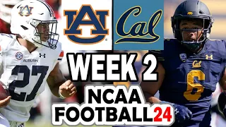 Auburn at California - Week 2 Simulation (2023 Rosters for NCAA 14)