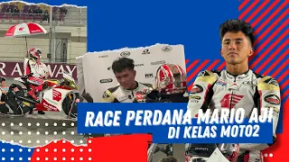 Selalu ada kali  pertama untuk semua hal. Mario Aji debut dikelas Moto2  #QatarGP #MarioAji #moto2