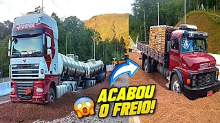 SEM FREIO - CAMINHONEIROS SENDO SALVOS PELAS ÁREAS DE ESCAPE! #02