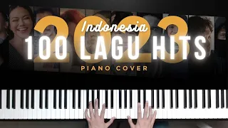 100 Best Hits Indonesia 2023  Piano Cover Recap