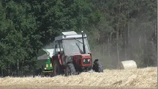 Belowanie słomy //ZETOR 5245//SIPMA Z-279/1 FARMA II