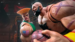 Zangief DESTROYS Guile on the basketball court! 😳