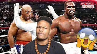 Reacting to THE BRUTAL FIGHT BETWEEN GEORGE FOREMAN AND EVANDER HOLYFIELD (WILD) THIS IS CRAZY 🤯