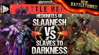 Hedonites of Slaanesh vs Slaves to Darkness | Age of Sigmar Battle Report