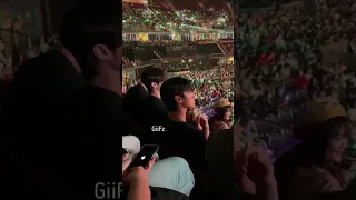 ATEEZ San and Wooyoung came to watch Xikers KCON performance  cr. G_GiiFz