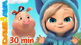 🐮Farm Animals and More Kids Songs | Nursery Rhymes & Baby Songs | Dave and Ava 🐮