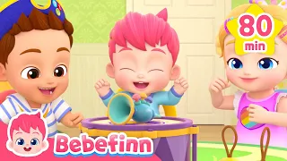 Let's Guess the Sounds and More Nursery Rhymes | Bebefinn Best Kids Songs