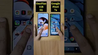 Google Pixel 7a Vs OnePlus 11R Speed Test Comparison |