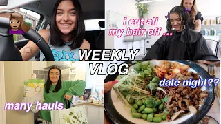 I cut all my hair off... yet another weekly vlog