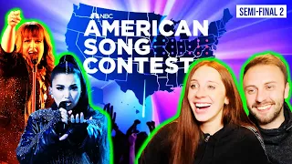 ENGLISH GIRL REACTS TO AMERICAN SONG CONTEST SEMI-FINAL 2
