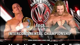 Edge vs Randy Orton Vengeance 2004 Highlights