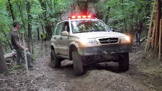 4x4 off road trial Slovak Championship 2021 - Sučany - Slovakia - section V. - uphill (4K).