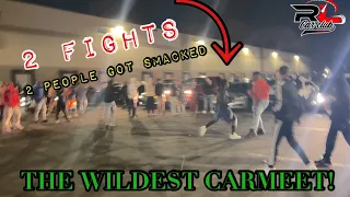 Two Fights, Two People Got Hit At The Wildest Car Meet!!