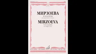 М. Мирзоева. Вокализ №12 для высокого голоса